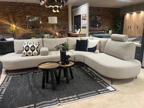 Showmodel hoekbank incl. hoofdsteun van 2399.- nu 1395.-, Huis en Inrichting, Banken | Complete zithoeken, Nieuw, Stof, Verzenden