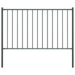 vidaXL Schuttingpaneel met palen gepoedercoat staal 1,7x0,75, Tuin en Terras, Verzenden, Nieuw, IJzer, 1 tot 2 meter