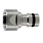 Geka Plus - nikkel - aansluitplug met bi.dr. 3/4, Ophalen of Verzenden, Nieuw