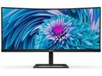 Philips 346E2CUAE - Ultrawide Monitor 34 WQHD 100Hz - USB-C, Computers en Software, Monitoren, Verzenden, Zo goed als nieuw