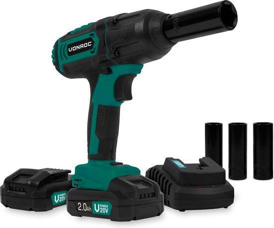 2dekans | VONROC Accu slagmoersleutel 20V – 4 standen:, Doe-het-zelf en Verbouw, Gereedschap | Overige machines, Zo goed als nieuw