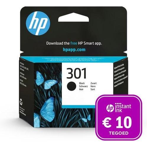 HP 301 - Inktcartridge zwart + Instant Ink tegoed, Computers en Software, Overige Computers en Software, Zo goed als nieuw, Ophalen of Verzenden