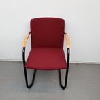 Lande vergaderstoel - rode stof (alleen per set), Huis en Inrichting, Stoelen, Ophalen of Verzenden, Nieuw