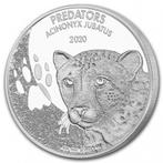 Congo Predators Acinonyx Jubatus Cheetah 1 oz 2020, Postzegels en Munten, Munten | Afrika, Verzenden, Overige landen, Losse munt