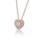 Ketting met hanger - 18 karaat Roségoud - 1.20ct. tw.
