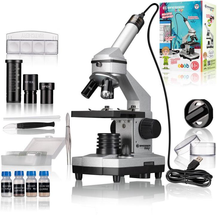 BRESSER JUNIOR Biolux Microscoopset 40x-1024x met HD Ocu..., Audio, Tv en Foto, Optische apparatuur | Microscopen, Biologische microscoop