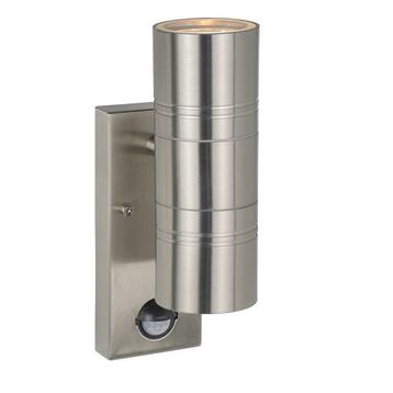 Chroom kleurige buitenlamp Arne - Met sensor beschikbaar voor biedingen