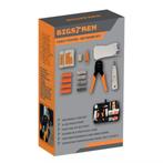 Bigstren RJ45 Netwerkset 145-delig – Crimper & Tester (Aut, Auto diversen, Autogereedschap, Ophalen of Verzenden, Nieuw