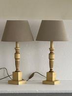 Tafellamp - Klassiek - Hout - Twee Nachtlampen