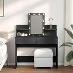 vidaXL Kaptafel met LED-verlichting 100x40x130 cm zwart, Verzenden, Nieuw