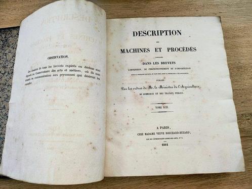 Collectif - Description des machines et procédés consignés, Antiek en Kunst, Antiek | Boeken en Bijbels