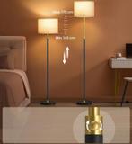 Verstelbare vloerlamp met stoffen kap LED, Huis en Inrichting, Lampen | Vloerlampen, Verzenden, Nieuw