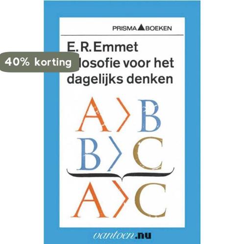 Vantoen.nu -  Filosofie voor het dagelijks denken E.R. Emmet, Boeken, Filosofie, Gelezen, Verzenden