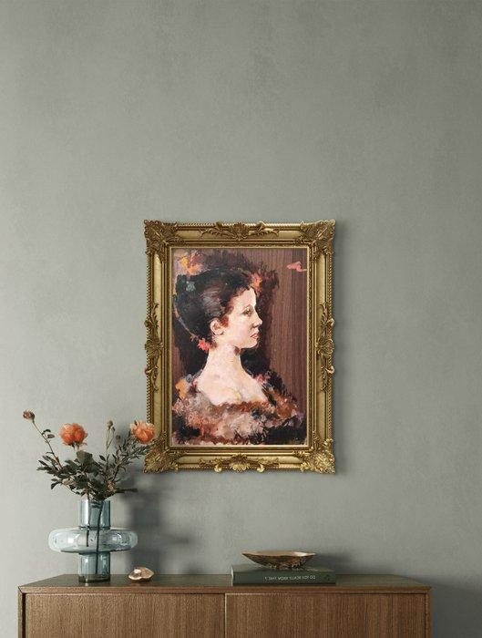 Spaanse school (XX) - Perfil de joven - NO RESERVE, Antiek en Kunst, Kunst | Schilderijen | Klassiek
