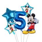 Folie ballonnen Mickey Mouse | cijfer 5 | verjaardag feestje, Kinderen en Baby's, Overige Kinderen en Baby's, Nieuw, Ophalen of Verzenden