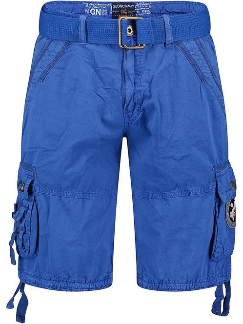 Heren Korte Broek Zakken Geographical Norway Kobalt Pantheon, Kleding | Heren, Broeken en Pantalons, Nieuw, Verzenden