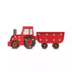Handgemaakte houten tractorrode kinderlamp, Ophalen of Verzenden, Nieuw