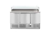 Pizzawerkbank Met 3 Deuren 380L, Arktic, 230v/310w, 1378x702, Ophalen of Verzenden, Nieuw