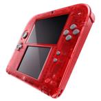 Nintendo 2DS Transparant Rood (Nette Staat & Krasvrije Sc..., Spelcomputers en Games, Spelcomputers | Nintendo 2DS en 3DS, Ophalen of Verzenden