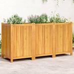 vidaXL Plantenbak met voering 150x50x75 cm massief, Tuin en Terras, Bloembakken en Plantenbakken, Verzenden, Nieuw, Hout