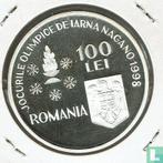 Roemenië 100 lei 1998 (PROOF) Winter Olympics in Nagano..., Postzegels en Munten, Munten | Europa | Niet-Euromunten, Verzenden