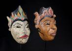 2 Topéng maskers - Java - Indonesië (Zonder Minimumprijs)