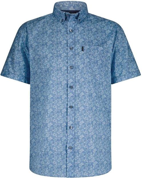 State Of Art Short Sleeve Overhemd Leafs Blauw maat XL Heren, Kleding | Heren, Overhemden, Blauw, Nieuw, Verzenden