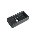Fontein Mia 40.5x20x10.5cm Nero marmerlook zwart links, Verzenden, Nieuw