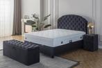 Opberg Boxspring Ashley Antraciet, Verzenden, Nieuw, Overige kleuren, Modern