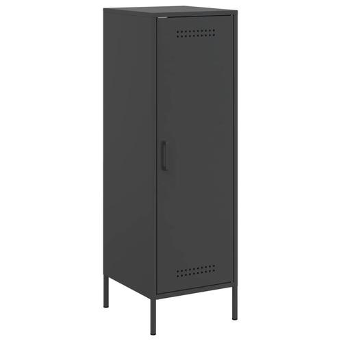 Hoge Zwarte Stalen Kast - Praktisch & Goedkoop - Retourdeal, Huis en Inrichting, Kasten | Kledingkasten, 25 tot 50 cm, Nieuw, Metaal