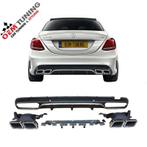 Mercedes-Benz | C-Class | W205 C63 AMG Diffuser | 2014-2017, Mercedes-Benz, Nieuw, Ophalen of Verzenden, Achter