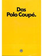 1985 VOLKSWAGEN POLO COUPÉ BROCHURE DUITS, Boeken, Auto's | Folders en Tijdschriften, Nieuw, Volkswagen, Author
