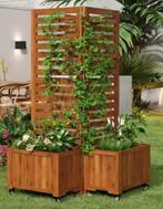 Bruine Bloembak met Traliewerk als Klimhulp Tuin en Terras, Boeken, Verzenden, Nieuw