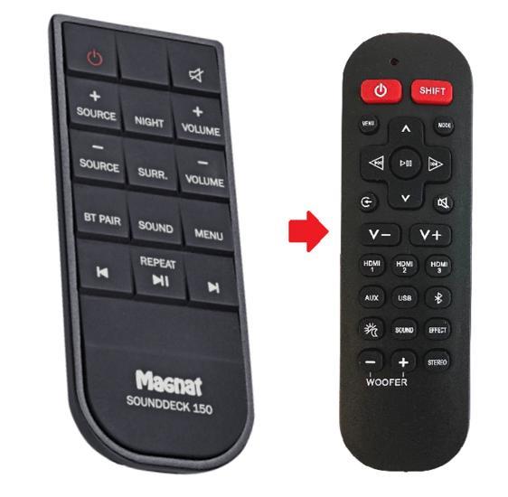 Magnat Sounddeck 150  en 160 afstandsbediening, Audio, Tv en Foto, Afstandsbedieningen, Verzenden