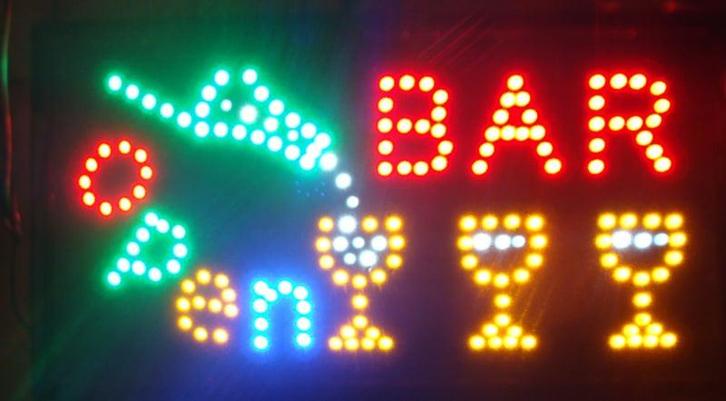 Bar drank cafe LED bord lamp verlichting lichtbak reclamebor, Verzamelen, Merken en Reclamevoorwerpen, Nieuw, Verzenden