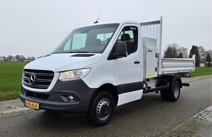 Zakelijke Lease |  Mercedes-Benz Sprinter 516 CDI L2 - Kiepe, Auto's, Bestelauto's, Onderhoudsboekje, Lease, Zwart, Handgeschakeld