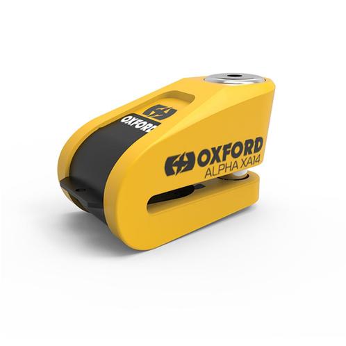 Oxford XA14 Alarm Schijfremslot ART 4 - Geel, Motoren, Accessoires | Sloten, Verzenden