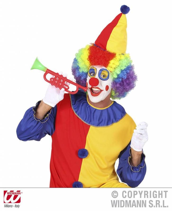 Trompet clown met geluid plastic, Kleding | Dames, Carnavalskleding en Feestkleding, Nieuw, Ophalen of Verzenden