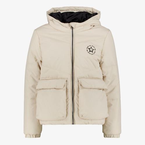 TwoDay korte gewatteerde meisjes winterjas beige maat 134, Kleding | Dames, Jassen | Winter, Nieuw, Verzenden