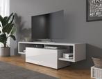 Meubella | TV-Meubel wit 138cm | modern | 1 klep, Huis en Inrichting, Kasten | Televisiemeubels, Overige materialen, 100 tot 150 cm