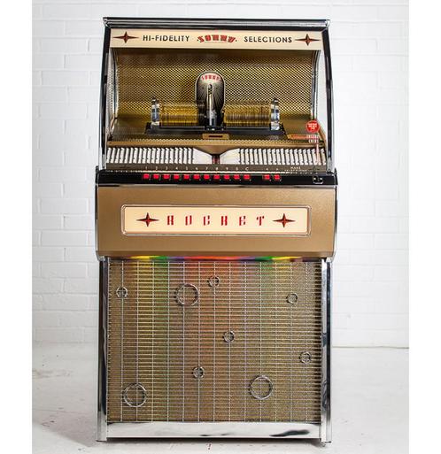 Sound Leisure Rocket 80 CD Jukebox Eiken, Verzamelen, Automaten | Jukeboxen, Ophalen