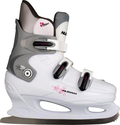 Nijdam Kunstschaats - Hardboot - Wit/Zilver/Fuchsia - 39, Sport en Fitness, Schaatsen, Nieuw, Nijdam, Ophalen of Verzenden