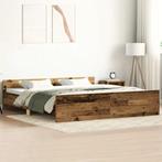 vidaXL Bedframe zonder matras 180x200 cm bewerkt hout oud, Eenpersoons, Bruin, Verzenden, Nieuw