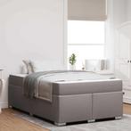 vidaXL Bedframe Taupe 120 x 190 cm Stof, Verzenden, Nieuw, Stof