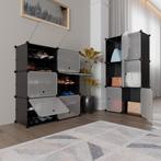 Schoenenkast / Schoenenrek - 85 x 96 x 31 cm - Zwart, Huis en Inrichting, Verzenden, Nieuw