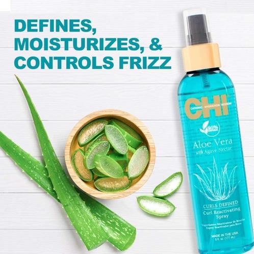CHI Aloe Vera Curls Defined Reactivating Spray - 177ml, Sieraden, Tassen en Uiterlijk, Uiterlijk | Haarverzorging, Shampoo of Conditioner