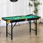 SPORTNOW Opvouwbare Biljarttafel 4,6ft 140 X 60 X 55-75 Cm T, Verzenden, Nieuw