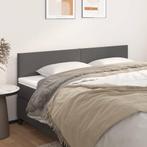 vidaXL Hoofdborden 2 st 90x5x78/88 cm kunstleer grijs, Verzenden, Nieuw, Grijs, Overige materialen