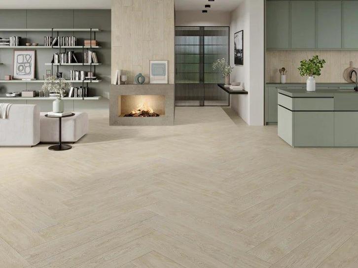 Vloertegel Creme 30x149,5 (Vloeren, Afbouwmaterialen), Doe-het-zelf en Verbouw, Tegels, 20 tot 40 cm, 60 cm of meer, 10 m² of meer
