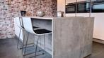 Nolte Showroom Keuken Soft Lack Arctic Wit – Stone Beton, Wit, Nieuw, Enkelwandige keuken, Kunststof